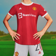 Manchester United Women's  Home  Jersey 21/22 (Customizable)